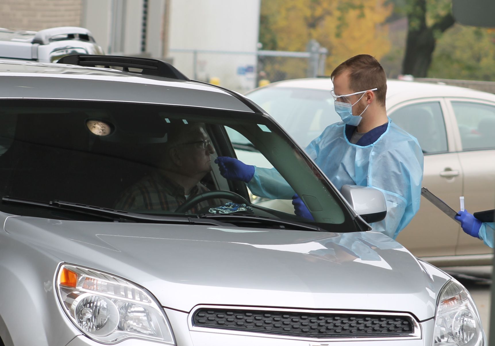 COVID testing site at Elkhart General